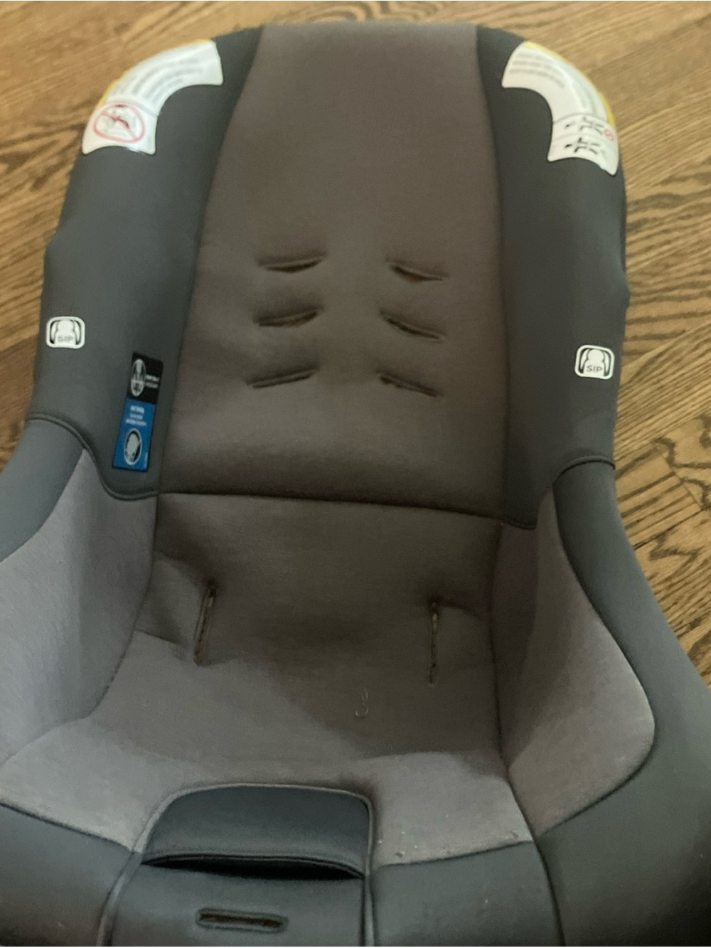 Nuna Pipa Lite LX Black +Gray Fabric Seat Cover replacement